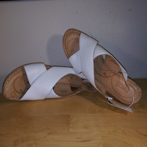 Born Leather Cross Plataform Sandals - Picture 5 of 7